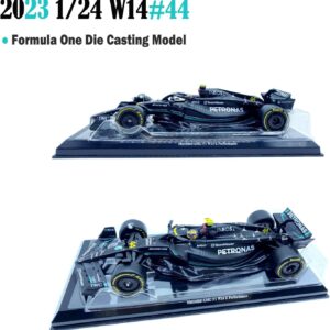 HTLNUZD 2023 New 1/24 F1Mercedes AMGW14#44 for Lewis Hamilton 1:24 Formula One F1W14#44 Alloy Racing Die Cast Car Static Adult Collection Model