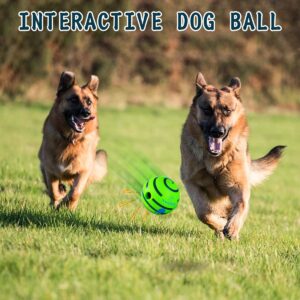 KKBDOO Squeaky Ball for Dogs, Interactive Dog Toys for Boredom, Pet Toys for Dogs, Fun Engaging Sounds Wiggle Ball, Active Rolling Ball Dog Toys for Small Dogs-2.75 inch