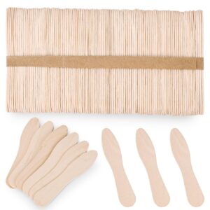 hansgo 100pcs wooden ice cream spoons, mini tasting spoons wooden small dessert spoons sample spoons for crafts tasting sampling