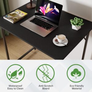 Computer Desk, 32 Inch Home Office Desk with Metal Frame, Modern Simple Style Small Computer Desk PC Table for Home Office Study, Computer Writing Desk Office Desk Work Study Table for Small Space