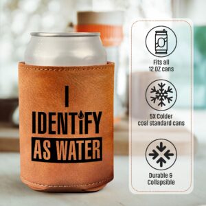 Gifts for Dad from Daughter, Son for Fathers Day - Dad Gifts, Men Gifts - Birthday Gifts for Men, Dad Birthday Gift, Birthday Gifts for Dad - Retirement Gifts for Men, Leather Can Cooler for Men 12Oz