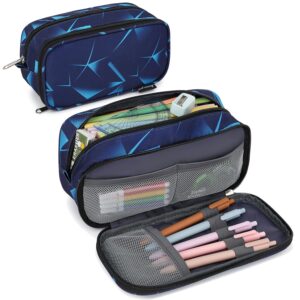 mountain guest pencil cases for kids, large capacity pencil pouch, office college school marker organizer case pen for men women adult teens