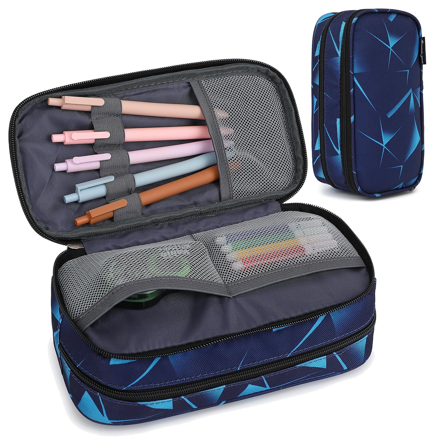 Mountain guest Pencil Cases for kids, Large Capacity Pencil Pouch, Office College School Marker Organizer Case pen for Men Women Adult Teens