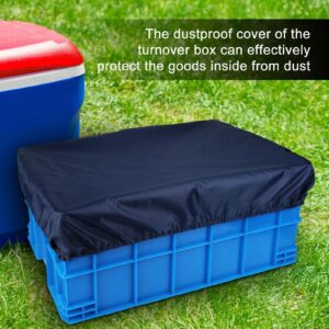 acime Deck Box Waterproof, Outdoor Deck Box, Protective Box Covers Convenient Waterproof Dustproof, Storage Basket with Elastic Rope Garage Supplies for Homes Kitchens Garages Decks