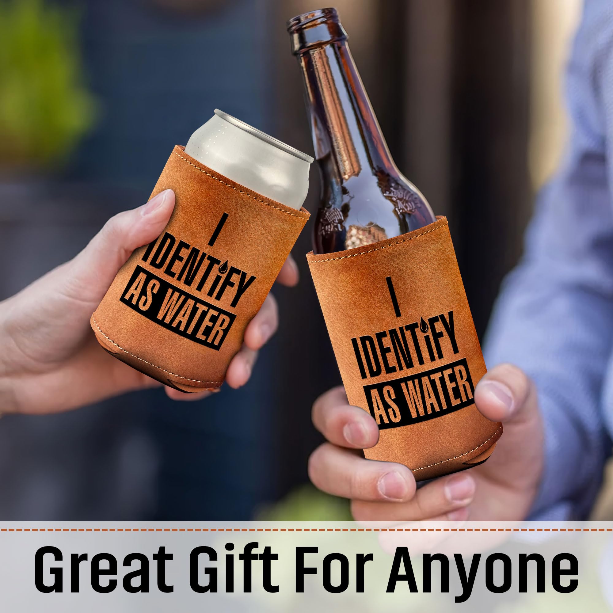 Gifts for Dad from Daughter, Son for Fathers Day - Dad Gifts, Men Gifts - Birthday Gifts for Men, Dad Birthday Gift, Birthday Gifts for Dad - Retirement Gifts for Men, Leather Can Cooler for Men 12Oz