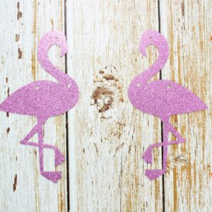 Pink Glitter Let's Flamingle Party Banner,Summer Tropical Hawaiian Bachelorette Party Bridal Shower Party Decorations Supplies