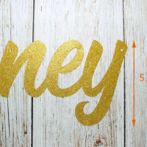 Gold Glitter As Sweet As Honey Banner - Bee Theme Birthday/Baby Shower/Wedding/Bridal Shower Party Decoration Supplies - Baby First Birthday Party Decor Bunting Banner