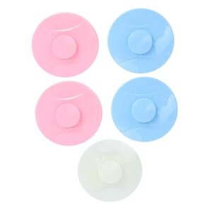 5pcs workshop sink gadget kitchen sink gadget sink covers bathtub plugs sucker sink plug bathroom sink gadget odor-proof sink cover drainer silicone sink cover