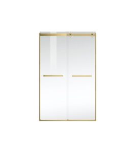 elegant kitchen and bath sd202-4876bgd frameless shower door 48 x 76 brushed gold