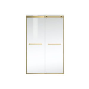 Elegant Kitchen and Bath SD202-4876BGD Frameless Shower Door 48 x 76 Brushed Gold