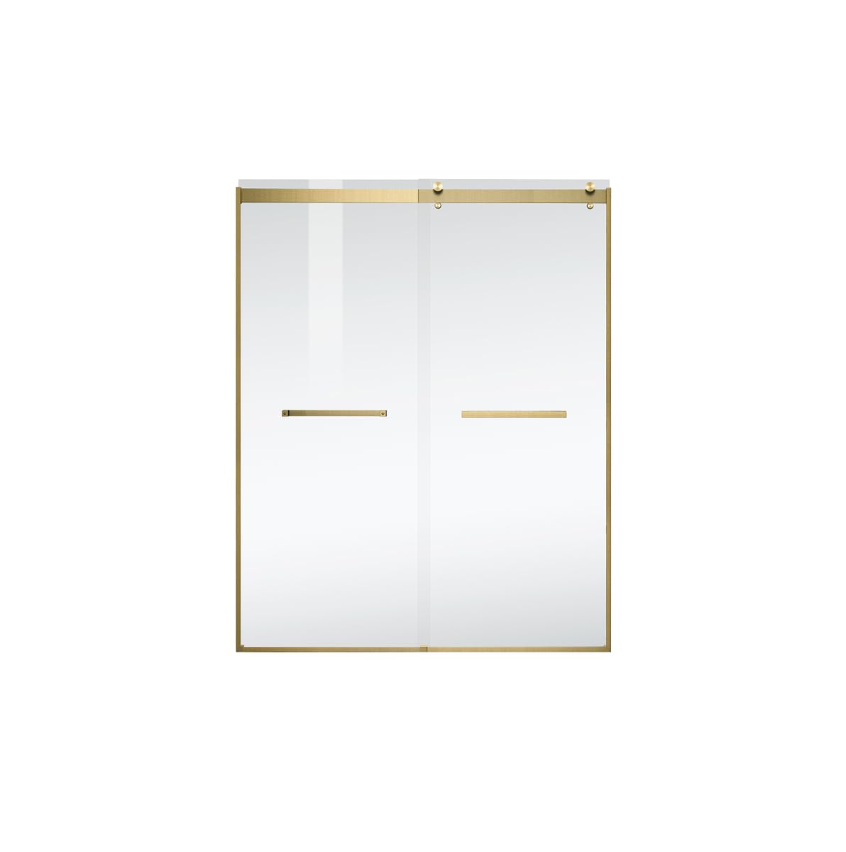 Elegant Kitchen and Bath SD202-6076BGD Frameless Shower Door 60 x 76 Brushed Gold