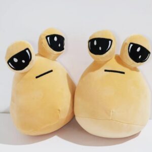 JIXIAOZUAN 8.6in Alien Pou Plush Toy,Cute Emotion Alien Plushie Stuffed Animal Pillow Christmas Birthday Gifts for Boys and Girls (1pcs Alien Plush Toy)