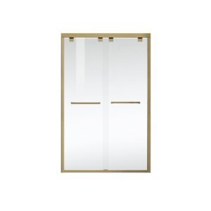 Elegant Kitchen and Bath SD303-4876BGD Semi-Frameless Shower Door 48 x 76 Brushed Gold