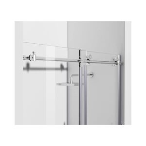 Elegant Kitchen and Bath TD111-6060PCH Frameless tub Door 60 x 60 Polished Chrome