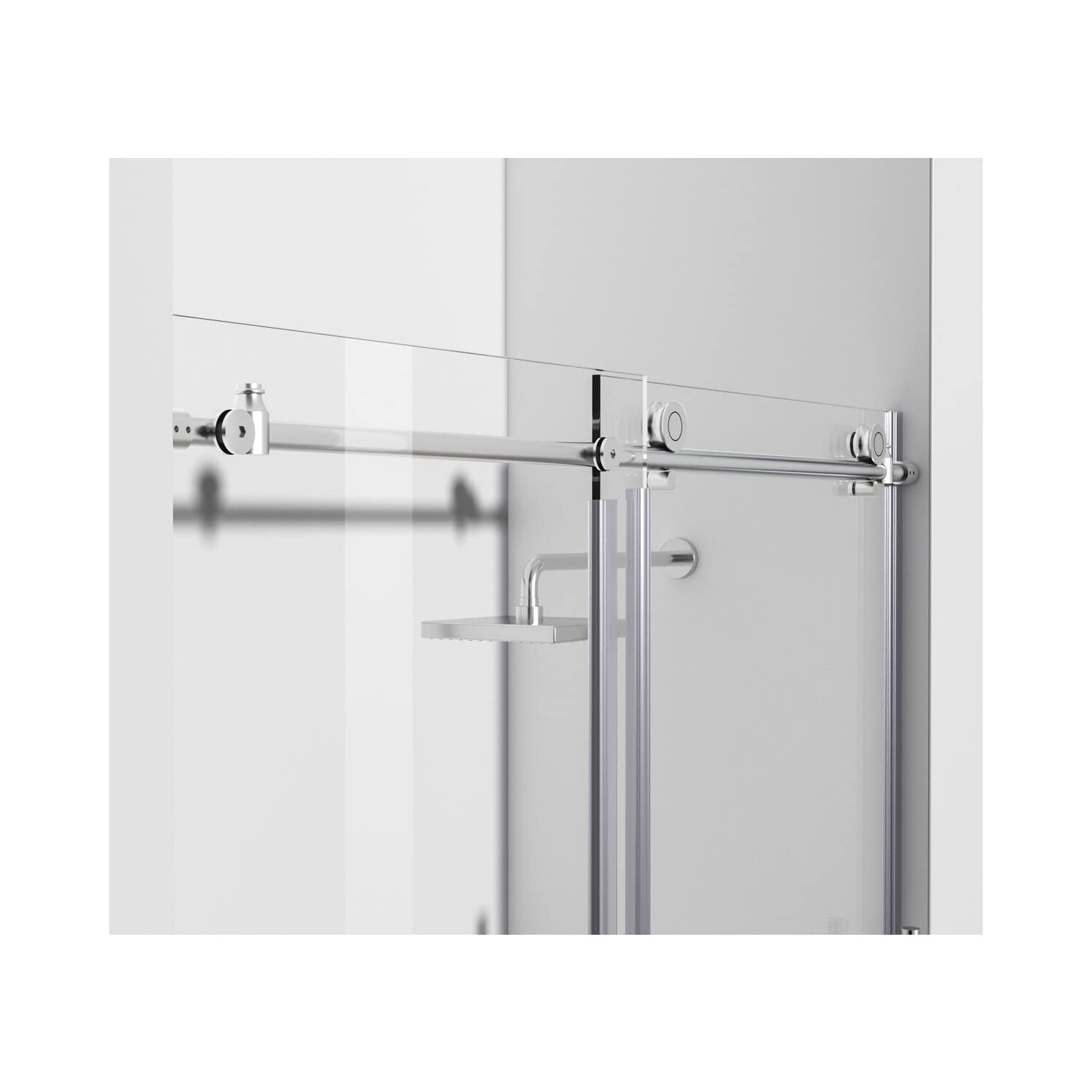 Elegant Kitchen and Bath SD101-6076PCH Frameless Shower Door 60 x 76 Polished Chrome