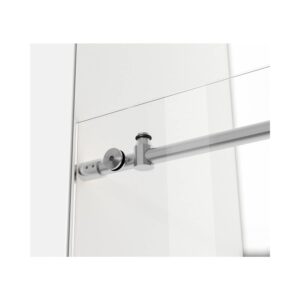 Elegant Kitchen and Bath SD101-6076BNK Frameless Shower Door 60 x 76 Brushed Nickel