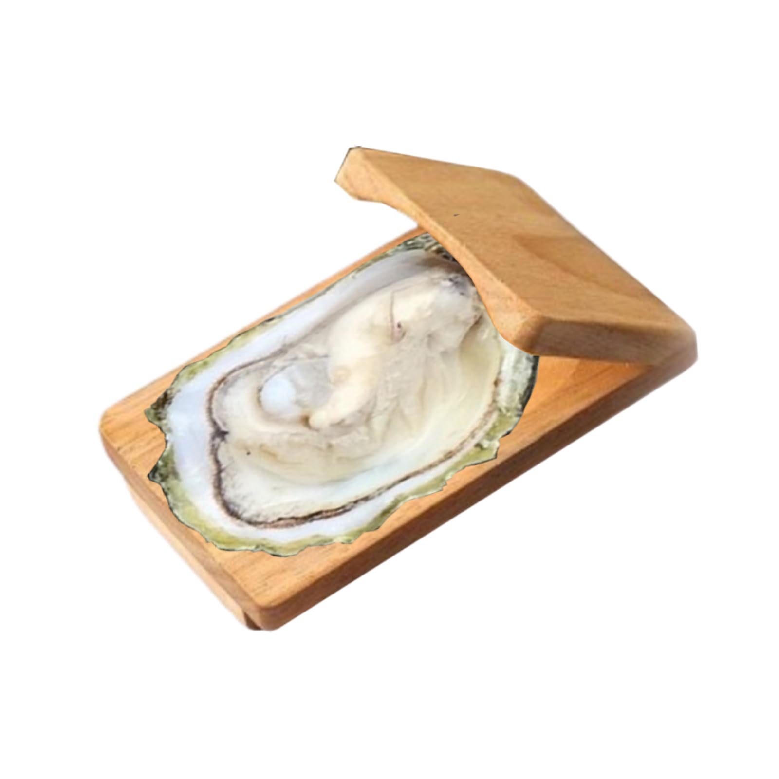 Oyster Shucking Clamp - Wooden Oyster Shucking Clamp Oyster Holder, Handguard Seafood Wood Shucking Clamp Oyster Shucking Protector Oyster Shucking Tool (1pcs)