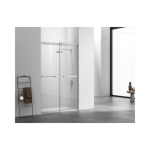 Elegant Kitchen and Bath SD202-4876BNK Frameless Shower Door 48 x 76 Brushed Nickel