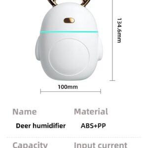 Warm and Sweet Diffuser with Ultrasonic Tech,USB-Powered Portable Diffuser for Essential Oils,Room air fresheners with 7-LED Color Changing for Car Home Office Bedroom