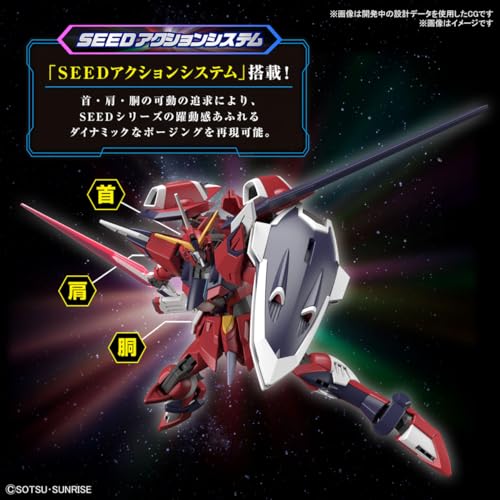 BANDAI SPIRITS(バンダイ スピリッツ) HG Mobile Suit Gundam Seed Freedom Immortal Justice Gundam 1/144 Scale Color-Coded Plastic Model