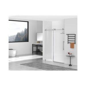 Elegant Kitchen and Bath SD101-6076PCH Frameless Shower Door 60 x 76 Polished Chrome