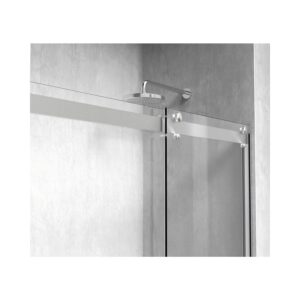 Elegant Kitchen and Bath TD222-6060BNK Frameless tub Door 60 x 60 Brushed Nickel