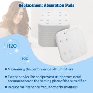 Gazeer 36-Pack Mineral Absorption Pads for LEVOIT Humidifier Replacement Filter Compatible with LV600S,LV600HH,OasisMist450S