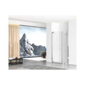 Elegant Kitchen and Bath SD404-4872BNK Semi-Frameless hinged Shower Door 48 x 72 Brushed Nickel