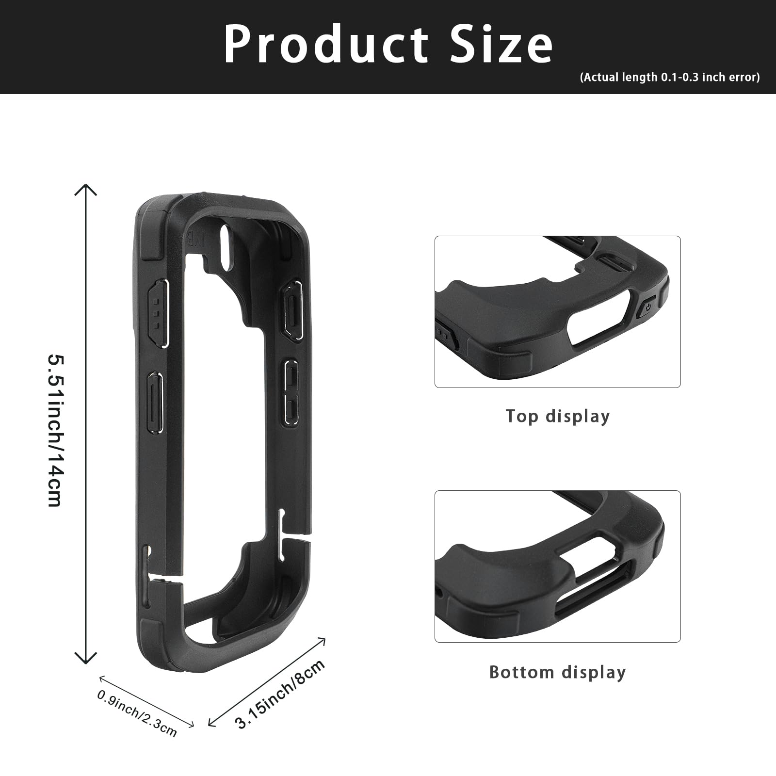 TC20 Protective Bumper Case for Zebra TC20 TC200J TC25 Full Touch Barcode Scanner Mobile Computer, Rugged TPU Rubber Cover Fall-resistant, for Devices without Keyboards