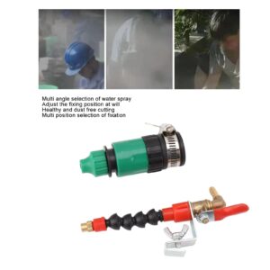 Mumusuki Grinder Machine Tool Dust Remover Water Sprayer, High Speed Multi Angle Misting System Water Sprayer for Marble Brick Tile Cutting Machine Grinder (5m Water Hose)