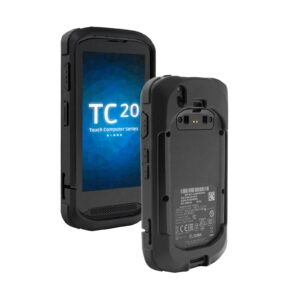 tc20 protective bumper case for zebra tc20 tc200j tc25 full touch barcode scanner mobile computer, rugged tpu rubber cover fall-resistant, for devices without keyboards