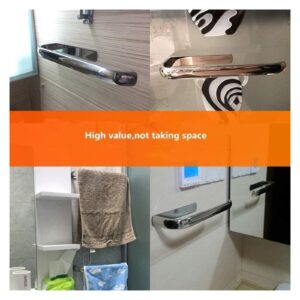 Towel Rack Stainless Steel Towel Rail Wall-Mounted Towel Bar Towel Rack Towel Holder for Balcony Kitchen Bathroom Home Decoration