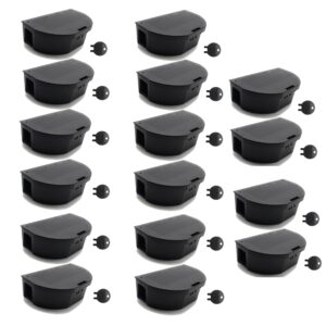 16 pack - mouse bait stations – mice, moles or small rodent traps – reusable indoor rodent control bait box