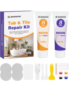 tile repair kit,bathtub repair kit (multi colors) for porcelain and ceramic fixtures to repair chips dents nicks and cracks