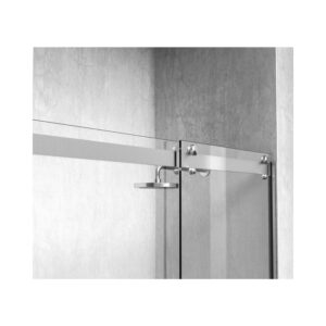 Elegant Kitchen and Bath SD202-4876BNK Frameless Shower Door 48 x 76 Brushed Nickel