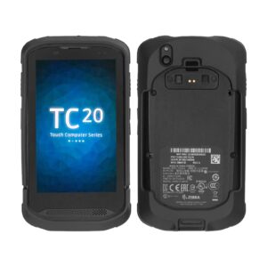 TC20 Protective Bumper Case for Zebra TC20 TC200J TC25 Full Touch Barcode Scanner Mobile Computer, Rugged TPU Rubber Cover Fall-resistant, for Devices without Keyboards