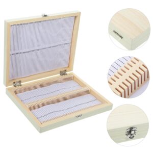 Box Wooden Frame Specimen Box Wooden Wood Microscope Slide Wooden Holder Slide Storage Wooden Holder Microscope Slide Storage Holder Glass Slide slideshow Metal Wood