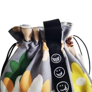 DARO-HGL Reusable Small Lunch Bag,Drawstring Lunch Bag,Insulated Handbag Tote bag with Handle,Cute Lunch Bag(Sunflower)