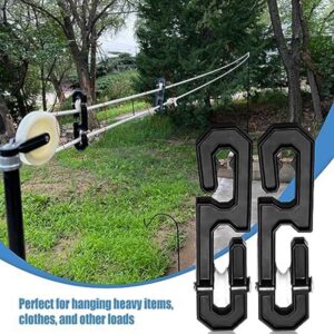 Jalzdieod Spreader Clothesline Spreader S Shape Clothesline Splitter Pulley Clothesline for Long Clotheslines