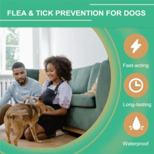 Advanllent Flea and Tick Prevention for Dogs, Flea and Tick Treatment for Extra Large Dog, Natural Essential Oil, Flea & Tick Control, 89-132 Pounds, 3 Doses