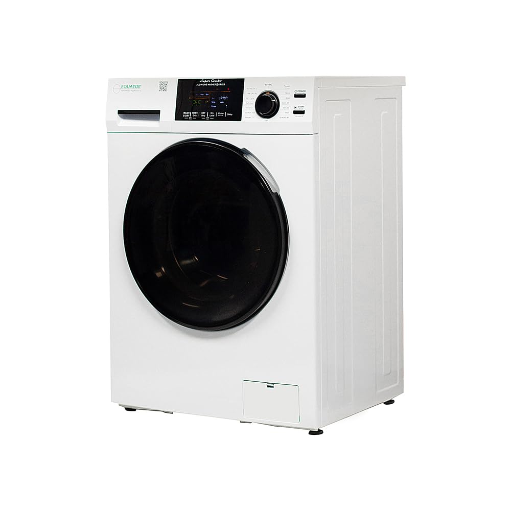 Equator All-in-One Washer Dryer VENTED-DRY 30% FASTER than Condense 15lb 110V in White