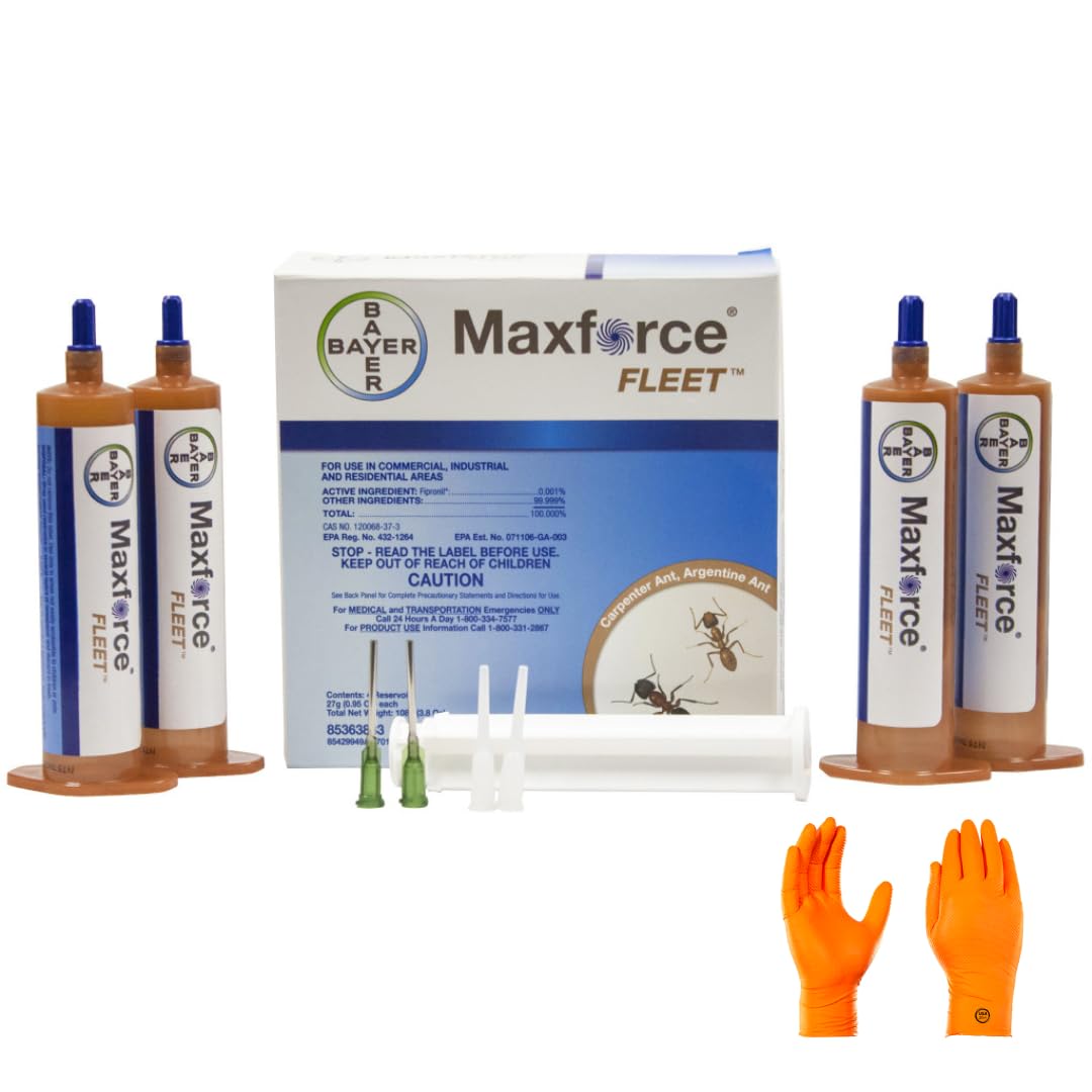 Max Force Fleet - RapidShield Ant Control: Fastest-Acting Formula with Fipronil Power for Lasting Elimination - Indoor and Outdoor Protection Against Argentine, Carpenter, and Odorous House Ants