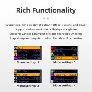 ALIENTEK Adjustable Power Supply,DP100 Bench Power Supply Variable 100W 30V 5A lab DC Power Supply,High Precision Regulated Digits Display Mini Portable Bench Power Voltage Regulator Switch