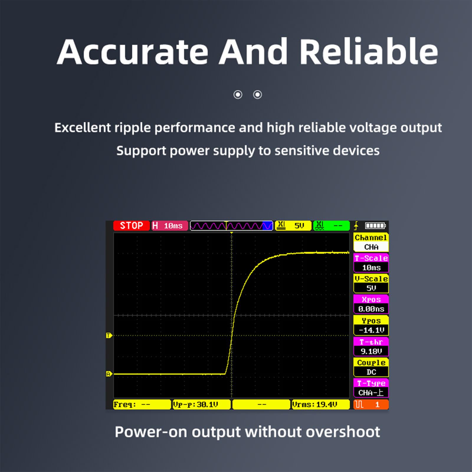 ALIENTEK Adjustable Power Supply,DP100 Bench Power Supply Variable 100W 30V 5A lab DC Power Supply,High Precision Regulated Digits Display Mini Portable Bench Power Voltage Regulator Switch