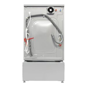 Equator Combo Washer Dryer VENTED-DRY 30% Faster than Condense 110V 15lb 1400RPM + Pedestal ADA (Silver)