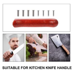 Kitchen Handle Cutter Replacement Grip Wood Handle for Cutter Wood Grip for Kitchen Cutter Wood Grip for Cutter Kitchen Cutter Grip Kitchen Knifes Parts Handle for Knifes