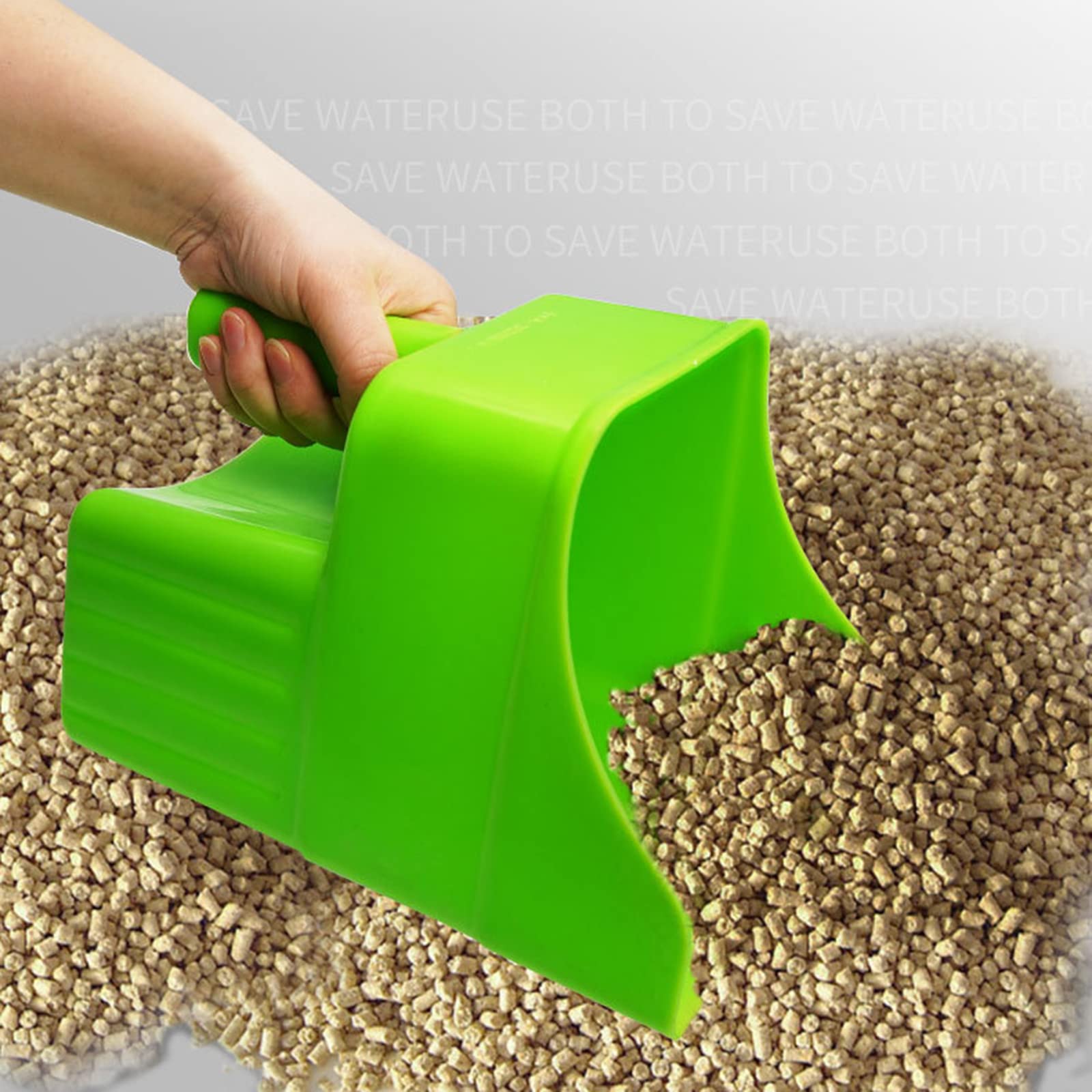 Plastic Enclosed Feed Scoop Heavy Duty Durable Stackable Feeding Scoop Large Capacity Farm Supplies For Sorting Seed Plastic Utility Scoop