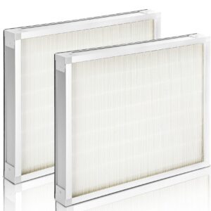 2 packs f301h hepa filter,as-550 air scrubber stage 2 hepa air filter compatibile with bluedri,16 x 19 x 2" filter for bluedri, dri-eaz hepa air scrubber filters for bluedri,f301h hepa filter