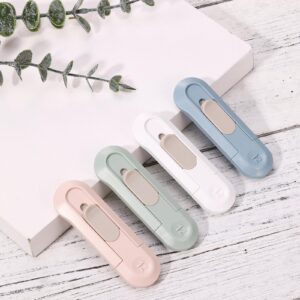 8 Pack Utility Knife Box Cutters, Retractable Letter Opener, Mini Box Cutter, Compact Cardboard Cutter Razor Knife, Cute Box Cutters for Paper Package Envelope Mail Arts Crafts Office Home Use