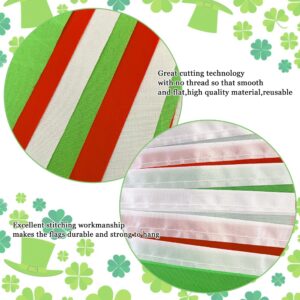 LZXING 100 Feet Green Red White Pennant Banner Flags Christmas Mexican Italian Party Triangle Hanging Bunting Flag Garland Graduation Wedding Baby Shower Birthday Party Favors